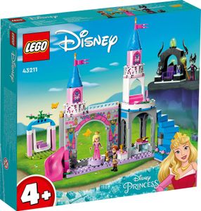 LEGO 43211 Disney Princess Auroras Schloss Spielzeug zum Bauen mit Dornröschen, Prinz Philip & Maleficent Mini-Puppen für Mädchen & Jungen ab 4 Jahren