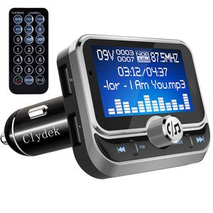 Bluetooth FM Transmitter,Universal FM Transmitter Radio Adapter Audio-Empfänger Car Kit mit Fernbedienung, Dual-USB-Ladegerät und Freisprechfunktion