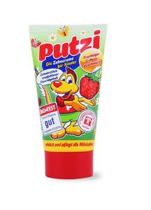 Putzi Zahncreme für Kinder Erdbeere Geschmack Zahnpasta 50ml