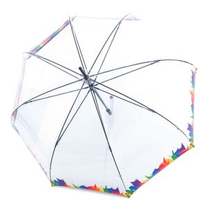 Knirps Stockregenschirm Regenschirm C.760 Stick Transparent Pride transparent