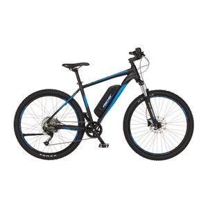 FISCHER E-Bike Pedelec MTB Montis 2.1, Rahmenhöhe 51 cm, 29 Zoll, Akku 418 Wh, Hinterradmotor, Kettenschaltung, LED Display, schwarz-blau