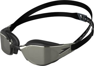 Speedo Fastskin Hyper Elite Mirror - Okulary pływackie, kolor: czarny/srebrny