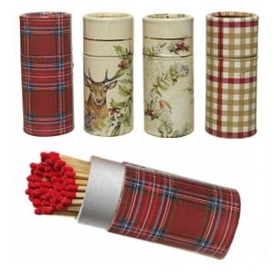 XL 120 Streichhölzer 2er-Set 10cm lang Köcher Zündhölzer Weihnachten