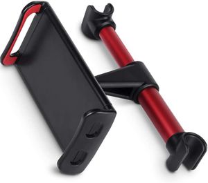 CLM-Tech Tablet Kopfstützenhalterung Auto, Auto-Kopfstützen-Halter Tablet-Halterung, 360 Grad Drehung, Universal für 4-11 Zoll Tablets und Smartphones, rot