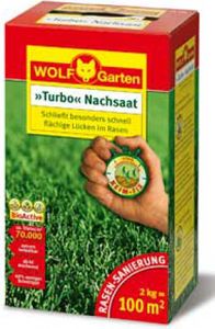 Wolf Garten Turbo Nachsaat LR100 zur Rasen Sanierung für 100m²