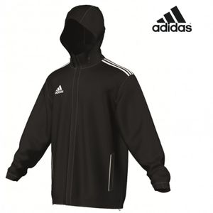 adidas Core 11 Regenjacke Jacke schwarz /weiß, Größe:3 = 164