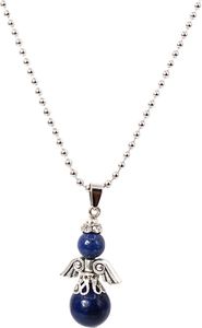 Luxus Halskette Boho Engel Angel Glücksbringer Heilsteine lucky charm Lapis Lazuli