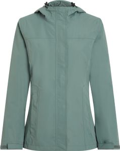 McKINLEY Da. kurtka przeciwdeszczowa Carlide W GREEN DARK GREEN DARK 38