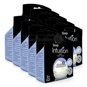 Žiletky Wilkinson Intuition 2 v 1 pre suchú pokožku, 3 balenia x 10