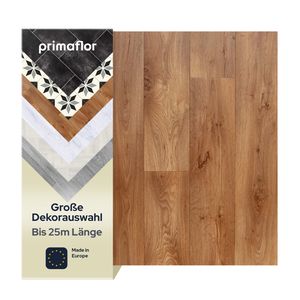 Primaflor PVC TURIN - Diele Naturholz 1300 - 2,00m x 3,50m - Meterware - Vinyl-Boden in Holzoptik für Küche, Wohn- und Badezimmer, Hochwertige Auslegware, Anti-Rutsch Oberfläche