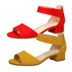Caprice 9-28212-24 Damen Sandaletten geschlossene Ferse Sandalen, Größe:39 EU, Farbe:Gelb