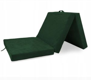 Skladací matrac Skladací matrac pre hostí Cestovný matrac 195x80 cm Fľaša zelená