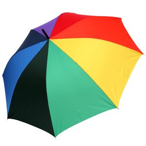 Stockschirm Regenschirm Regenbogen Damen Herren Automatik Bunt Multicolor