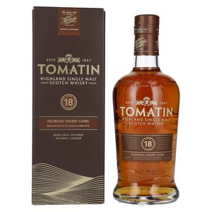 Tomatin 18 Jahre Oloroso Sherry Cask Highland Single Malt Scotch Whisky | 46 % vol | 0,7 l