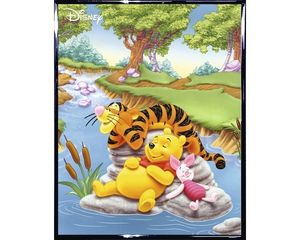Gerahmtes Bild Winnie Pooh & Tigger 40x50 cm