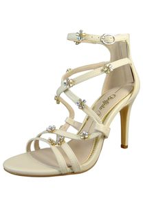 Buffalo Damen  Sandalen Miranda Flower Hochzeit 1291528 Creme