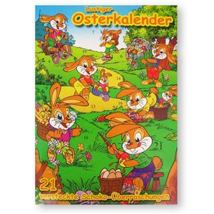 Lustiger Osterkalender Schokolade Schokoladenkalender Ostern 90g