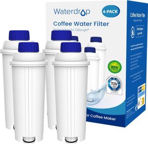 Waterdrop Kaffeefilter, Ersatz für De'Longhi® Wasserfilter DLSC002, Kompatibel mit De'Longhi® Magnifica® S, Eletta® Explorer, Dinamica® (4)