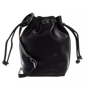 Calvin Klein Re-Lock taška na šňůrku Small Ck Black