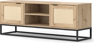Vicco Lowboard Natal, 140 x 52 cm mit 2 Türen, Eiche