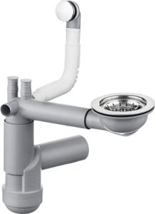 Sifón stainless nerez - Náhradná sifónová sada, 1 - bowl (ZXY_9917)