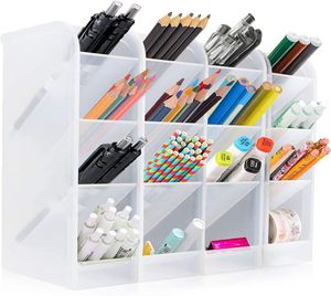 4 Stück Stiftehalter Organizer,Große Kapazität Stiftehalter,Schreibtisch stifthalter,Stifthalter Aufbewahrungsbox,pencil organizer,Schreibwaren stifthalter box,Multifunktionaler Stifthalter