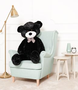 Gustaw Miś Duży XXL (Czarny, 130cm) Classico - pluszowy miś, pluszowy miś XXL, pluszowy miś, pluszowy miś gigant