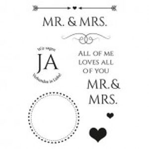 Clear Stamps "Mr. & Mrs.", 9-teilig