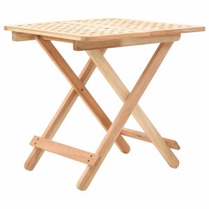 Neues Produkt - BEST Klappbarer Beistelltisch Walnussholz Massiv 50x50x49 cm,Einfach zu installieren & Schlichten Design 50 x 50 x 49 cm Beständig 1parcel