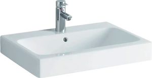 GEBERIT Aufsatzwaschtisch iCon 75 cm weiß mit KeraTect® Spezialglasur 124575600