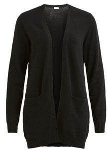 VILA CLOTHES Cardigan dámský textilní černý GR36216 - Velikost: XL