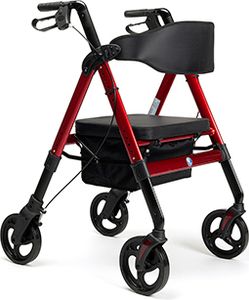 Vermeiren Goliat XXL Rollator Leichtgewichtrollator bis 200 kg Farbe: Rot