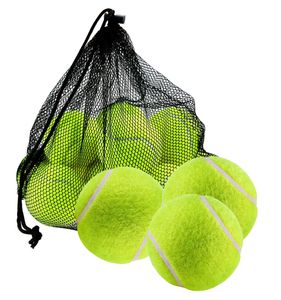 Sportyfits® 9x Tennisbälle für Wettkampf & Training - Tennisball gelb für alle Beläge - Sandplatz & Halle - mit Tennisnetz zur Aufbewahrung…