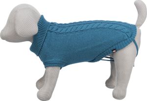 TRIXIE Kenton, Hund, Pullover, M, Blau, Synthetische Wolle, Monochromatisch