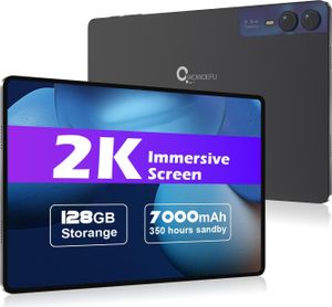 CWOWDEFU Android Tablet 11 Zoll 14 Funktionen (6+8) GB RAM, 128GB ROM (bis 1TB nutzbar), 7000mAh Akku, 1920 x 1200 IPS Bildschirm, Ganzmetall
