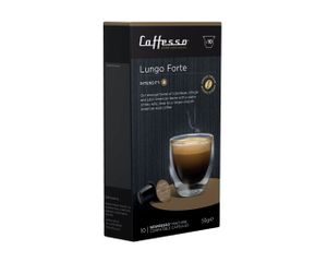 Caffesso Lungo Forte 10 ks - 100% kompatibilné kapsuly do kávovarov Nespresso, DeLonghi a Krups
