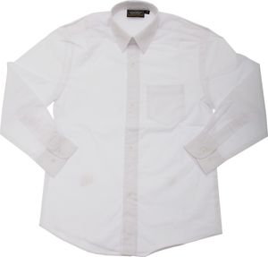 Chlapecké tričko s dlouhým rukávem SHIRT154 (3-4 roky (obvod hrudníku 59 cm)) (Bílá)