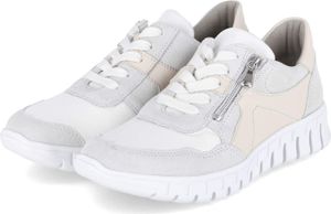 Waldläufer Damen Schnürschuhe Halbschuhe H-BIRDY Weiß Beige LederGröße:40