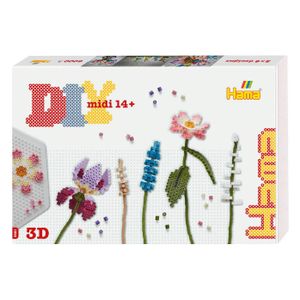 Hama Bügelperlen midi Art "Blumenstrauß" Geschenkpackung 6.000 Bügelperlen