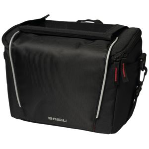 Basil Sport Design Lenkertasche 7 Liter Fahrradtasche für den Lenker schwarz mit Adapter