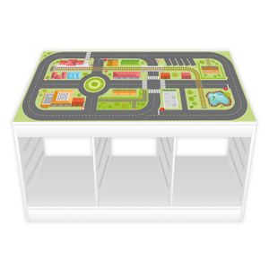 Spielfolie/ Möbelfolie für IKEA TROFAST Stadtleben Aufkleber Sticker Kinderzimmer Spieltisch (Möbel nicht inklusive)