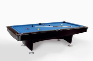 Winsport Poolbillardtisch Club Master 9 ft. schwarz / chrom 9 ft. / 289 x 159 cm