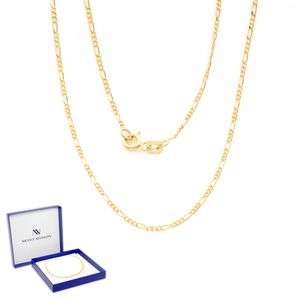 Nicole Manson Figaro Goldkette Halskette 333 Gold Ketten 8K 1.4 mm Breite Figarokette 45 cm