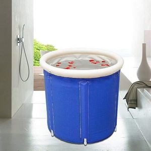 Faltbare Badewanne Tragbare Wasserwanne, PVC Warme aufblasbare Badewanne Massage Spa Home Badezimmer Barrel