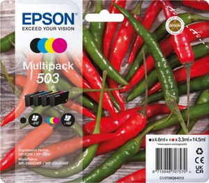 Epson 503 wkłady drukujące 4 szt. oryginalna standardowa wydajność czarny, cyjan, magenta, żółty