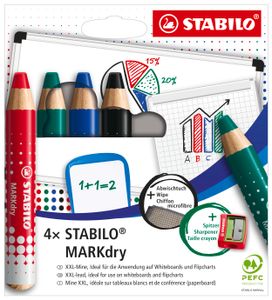 STABILO Marker MARKdry 4er Etui