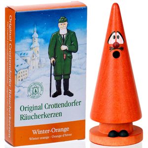 Crottendorfer Räucherkerzen Set Ziegenbein Otto Orange + Winterorange 24 Kegel