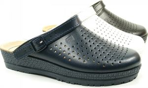 Rohde Schuhe Damen Pantoletten Clogs Weite G Leder Neustadt D 1442, Größe:35 EU, Farbe:Schwarz