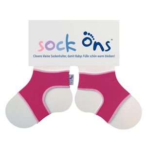 Sock Ons Small 0-6m Fuchsia (pink)