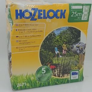 Hozelock 2471 0000 60m 2 in 1 Schlauchaufroller mit 25m Schlauch Schläuche Bewässerung (41,99)